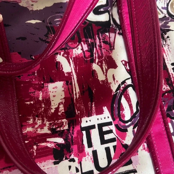 SOLD Coach Poppy Graffiti Graphic Tote Bag - Picture 7 of 13